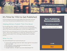 Tablet Screenshot of newwriterpublisher.com